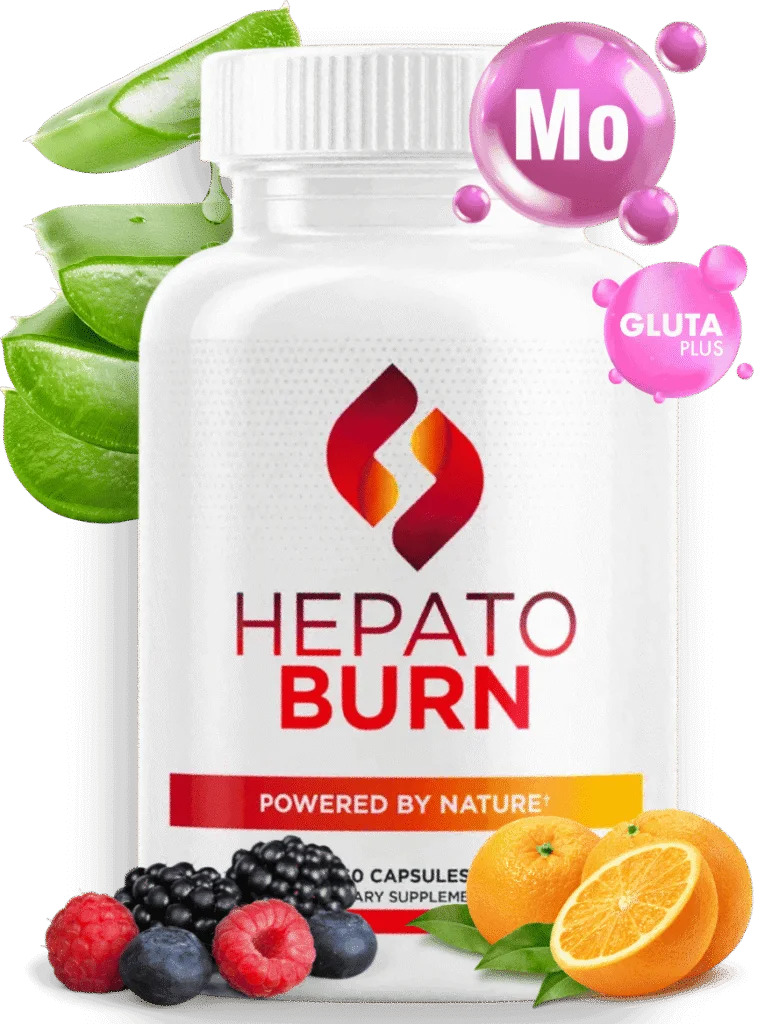 HepatoBurn bottle with natural ingredients